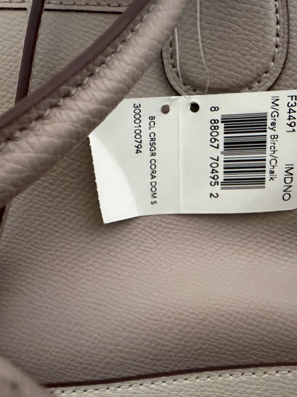 Coach Taupe Dome Satchel with Gold Plaque - Picture 6 of 8